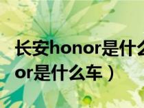 长安honor是什么车交费铁多少钱（长安honor是什么车）