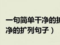 一句简单干净的扩列句子有哪些（一句简单干净的扩列句子）