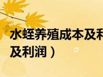 水蛭养殖成本及利润多长时间（水蛭养殖成本及利润）