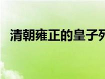 清朝雍正的皇子列表（清朝皇帝雍正介绍）