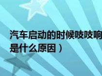 汽车启动的时候吱吱响是什么原因（汽车启动的时候滋滋响是什么原因）