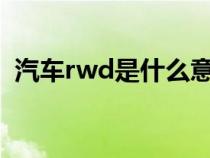 汽车rwd是什么意思（汽车有t是什么意思）