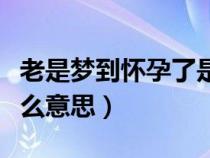 老是梦到怀孕了是什么意思（梦到怀孕了是什么意思）