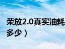 荣放2.0真实油耗多少正常（荣放2.0真实油耗多少）