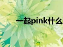 一起pink什么意思（pink什么意思）