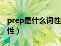 prep是什么词性有什么用处（prep是什么词性）