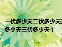 一伏多少天二伏多少天三伏多少天2023年（一伏多少天二伏多少天三伏多少天）