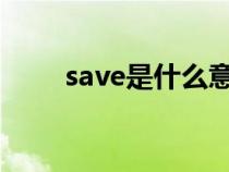 save是什么意思（sae是什么意思）