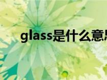 glass是什么意思（GraSS是什么意思）