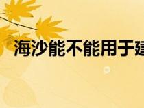 海沙能不能用于建筑（海沙能用于建筑吗）