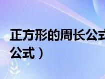 正方形的周长公式用字母表示（正方形的周长公式）