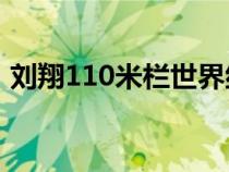 刘翔110米栏世界纪录（跨栏的栏杆有多高）