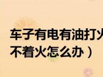 车子有电有油打火没反应了（车子有电有油打不着火怎么办）