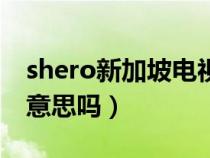 shero新加坡电视剧（shero是不是女英雄的意思吗）