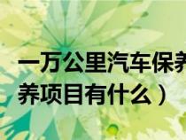 一万公里汽车保养需要多久（车辆一万公里保养项目有什么）