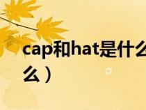 cap和hat是什么意思（hat的中文意思是什么）