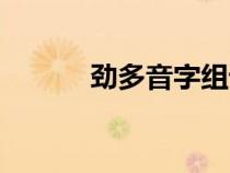 劲多音字组词（禁多音字组词）