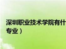 深圳职业技术学院有什么专业组（深圳职业技术学院有什么专业）