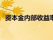 资本金内部收益率公式（内部收益率公式）