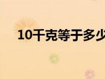 10千克等于多少斤（1千克等于多少斤）