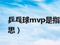 乒乓球mvp是指什么意思（mvp是指什么意思）