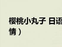 樱桃小丸子 日语中字（樱桃小丸子日语版剧情）