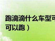 跑滴滴什么车型可以申请专车（滴滴什么车型可以跑）