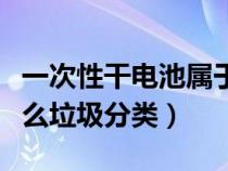 一次性干电池属于什么垃圾分类（电池属于什么垃圾分类）