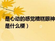 是心动的感觉糟糕眼神躲不掉是什么歌（糟糕是心动的感觉是什么梗）