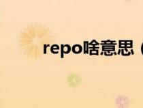 repo啥意思（饭圈repo什么意思）