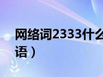 网络词2333什么意思（233什么意思网络用语）