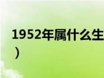 1952年属什么生肖命运（1952年属什么生肖）