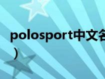 polosport中文名字（polosport中文叫什么）