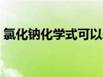 氯化钠化学式可以表示什么（氯化钠化学式）