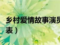 乡村爱情故事演员表名单（乡村爱情故事演员表）