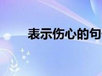 表示伤心的句子（表示伤心的词语）