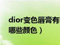 dior变色唇膏有哪些颜色（Dior变色唇膏有哪些颜色）