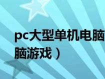 pc大型单机电脑游戏排行榜（pc大型单机电脑游戏）