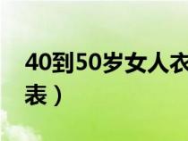 40到50岁女人衣服搭配（衣服颜色搭配口诀表）