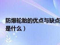 防爆轮胎的优点与缺点是什么意思（防爆轮胎的优点与缺点是什么）