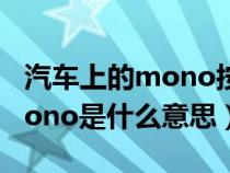 汽车上的mono按钮是什么意思（汽车上的mono是什么意思）