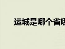 运城是哪个省哪个市（运城是哪个省）