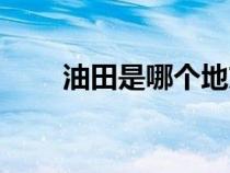 油田是哪个地方（油田是哪个城市）