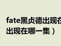 fate黑贞德出现在哪一集出现的（fate黑贞德出现在哪一集）