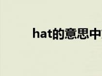 hat的意思中文人名（hat的意思）