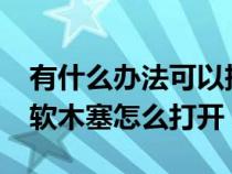 有什么办法可以把红酒软木塞打开?（红酒的软木塞怎么打开）