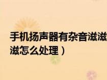 手机扬声器有杂音滋滋怎么处理苹果（手机扬声器有杂音滋滋怎么处理）