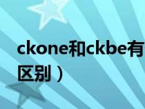 ckone和ckbe有什么区别（ckone和ckbe的区别）