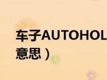 车子AUTOHOLD是什么意思（hold是什么意思）