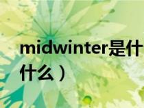 midwinter是什么意思（winter中文意思是什么）